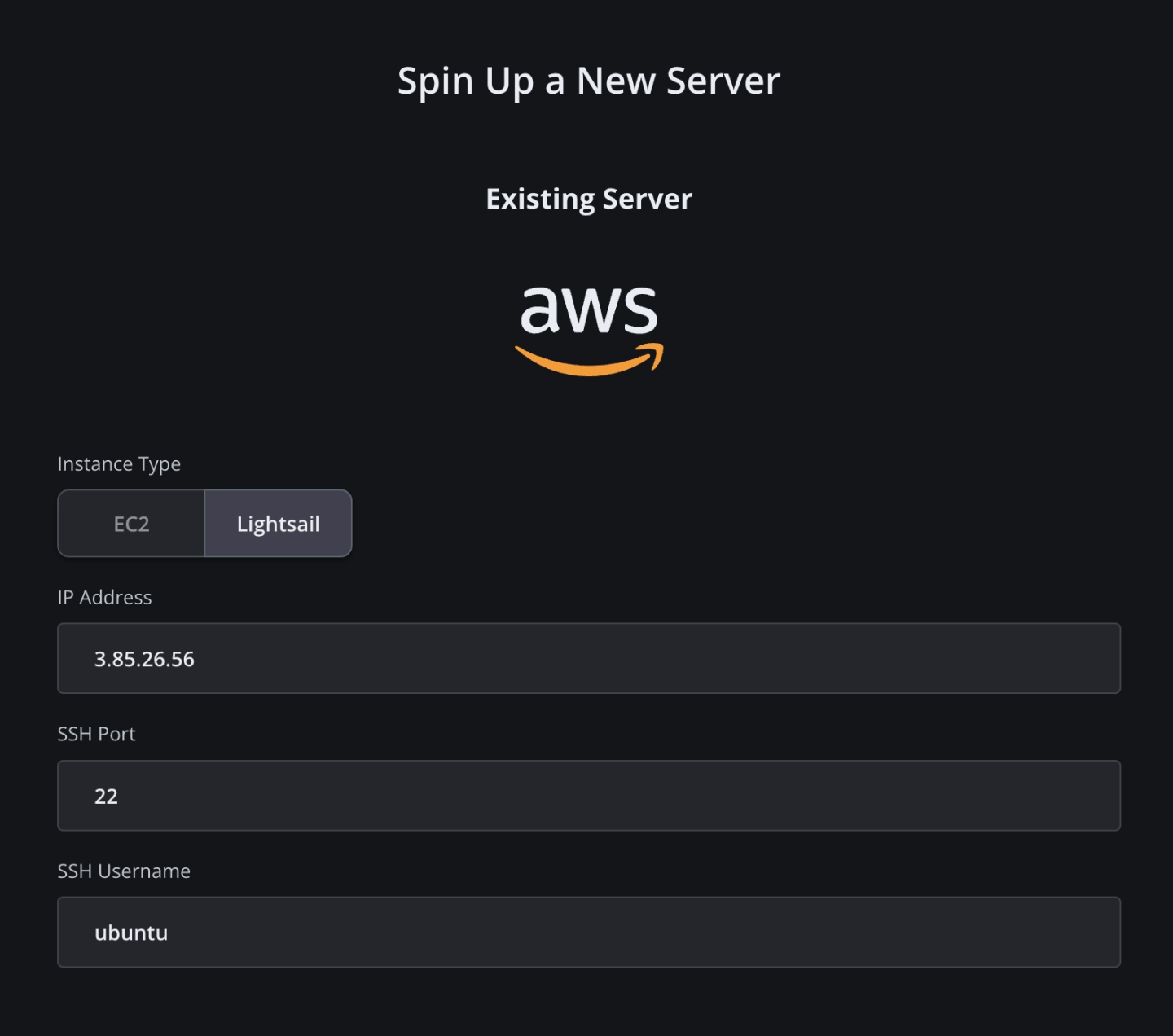 Connect to your new AWS Lightsail Instance