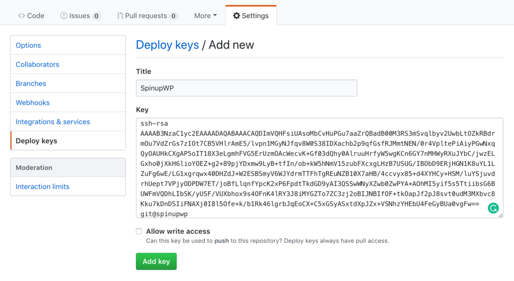 GitHub Deploys Key