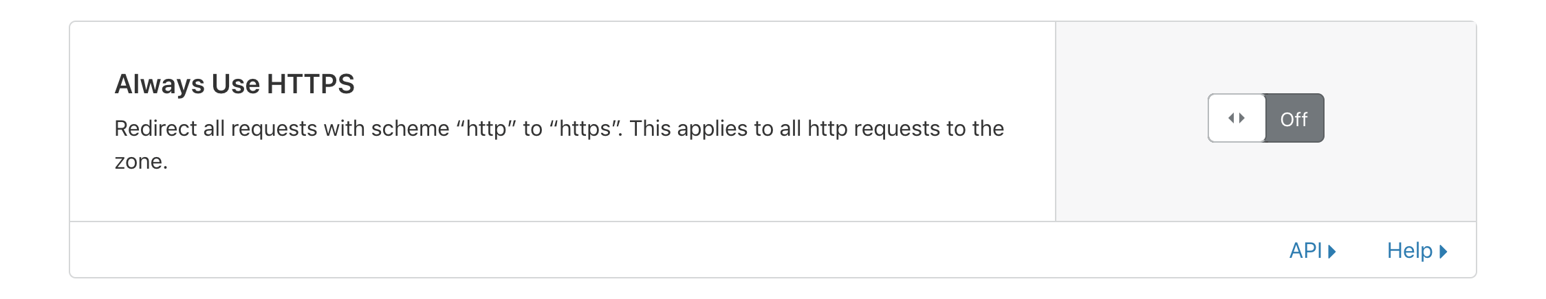 Cloudflare Always Use HTTPS