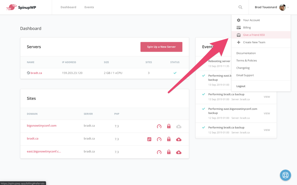 Referral program launched - SpinupWP