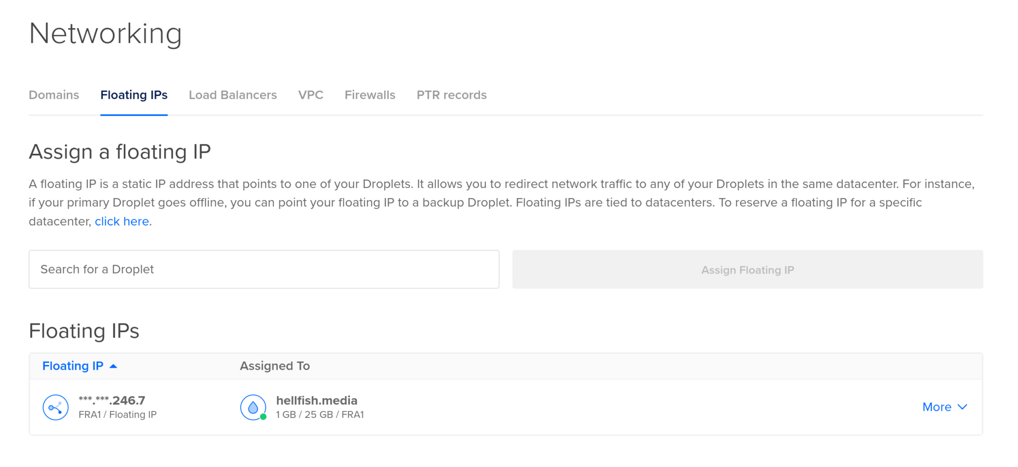 DigitalOcean Floating IPs - SpinupWP