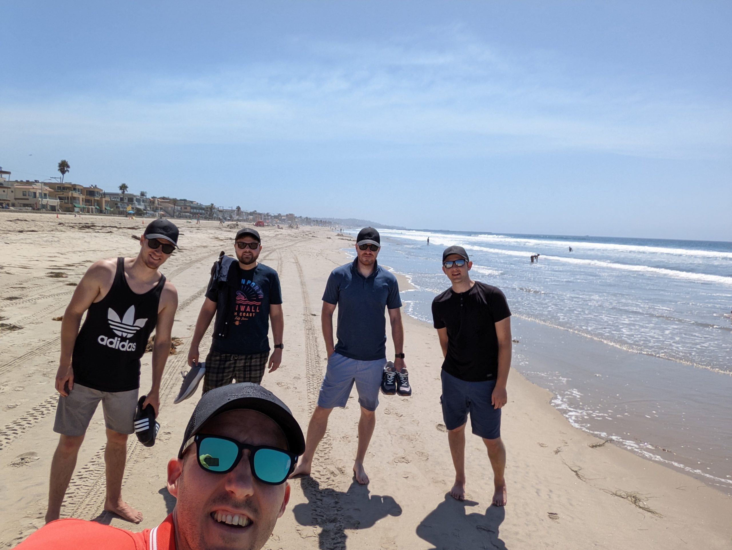 SpinupWP team on Mission Beach