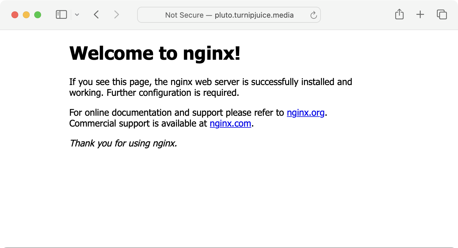 Welcome to Nginx