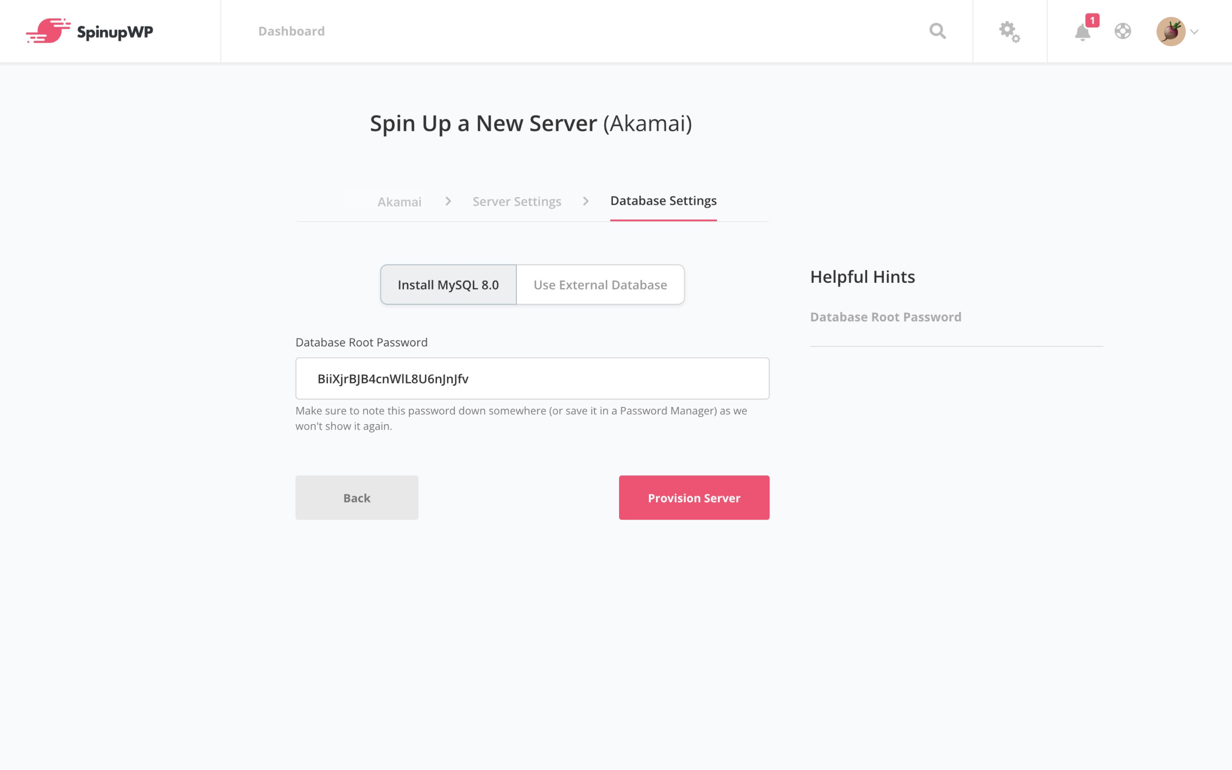 Spinning up a new Akamai server with SpinupWP