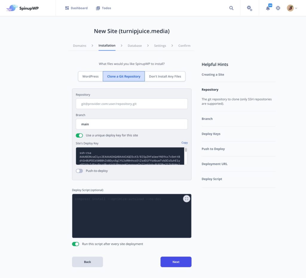 Getting Started - SpinupWP