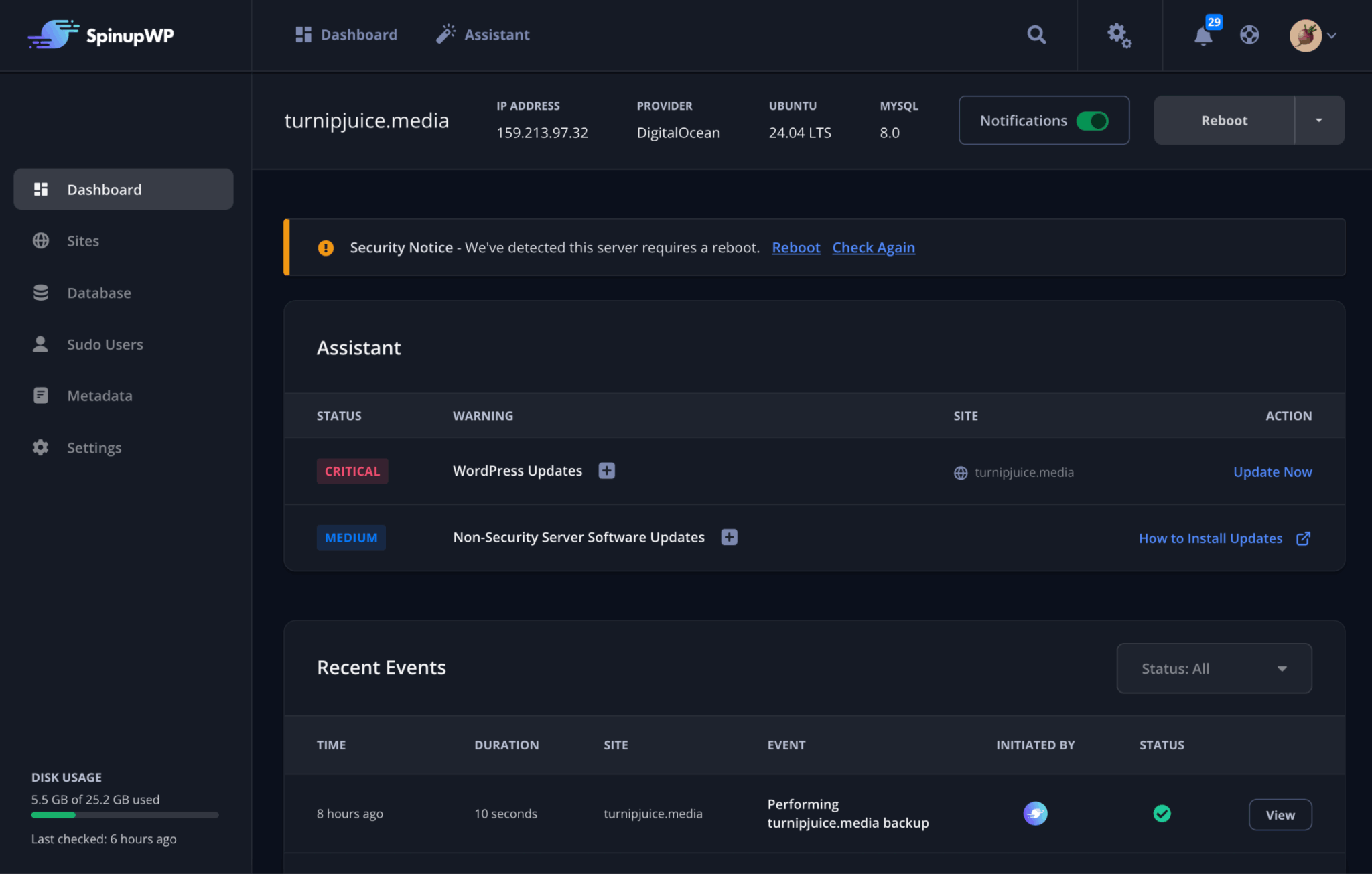 Assistant - SpinupWP