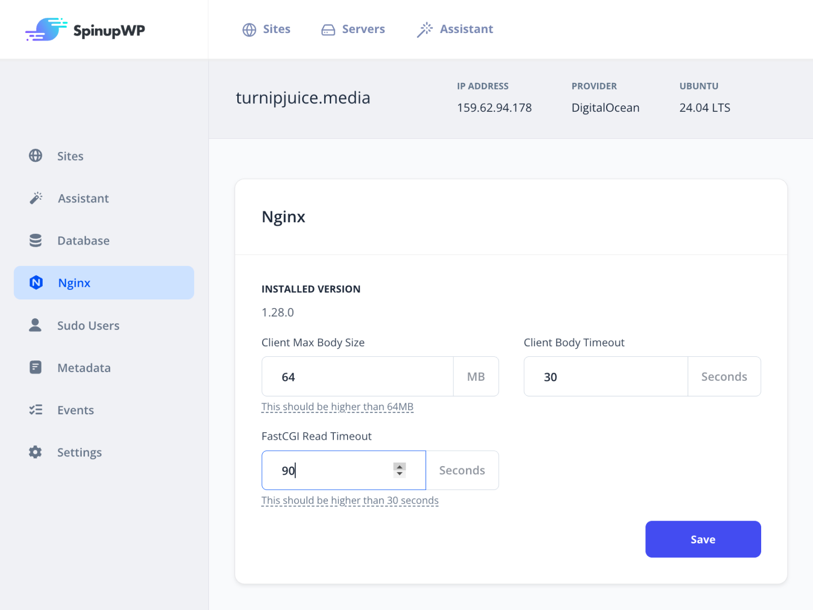 Configure Nginx FastCGI Read Timeout